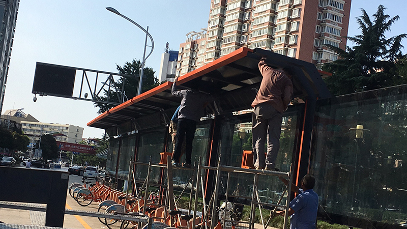 江蘇省啟東市公共自行車(chē)棚新建項(xiàng)目5